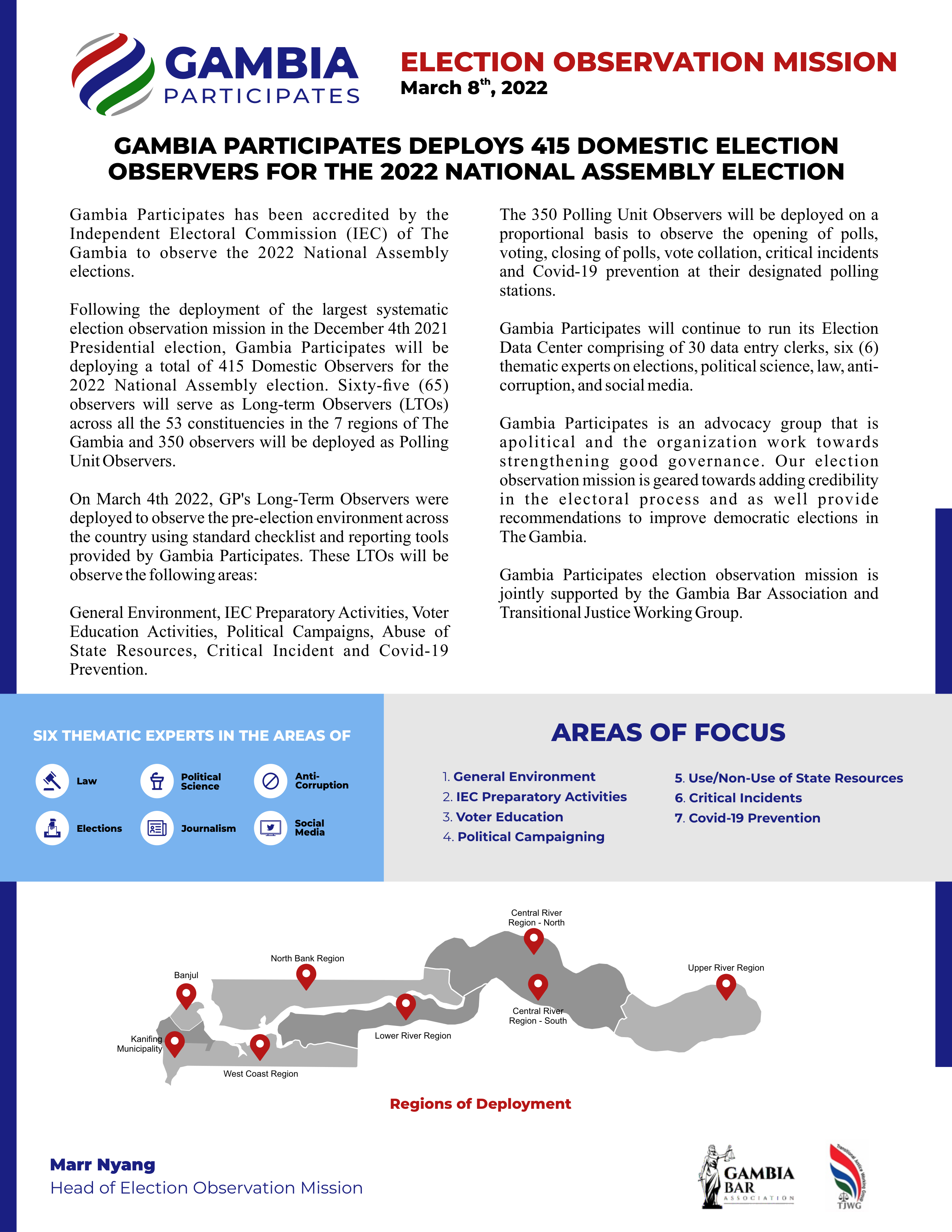 ELECTION OBSERVATION MISSION NA 2022