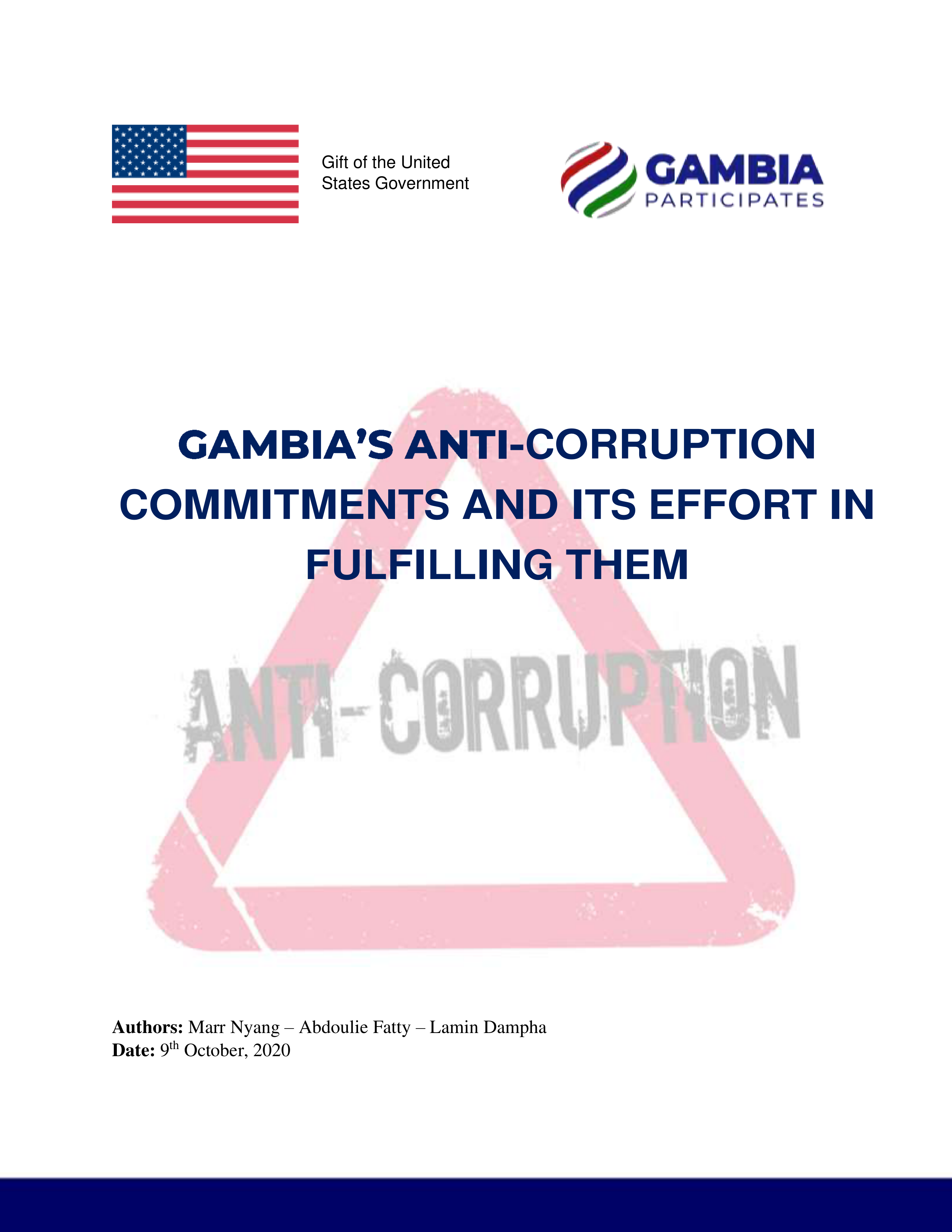 Gambias Anti-Corruption Commitments