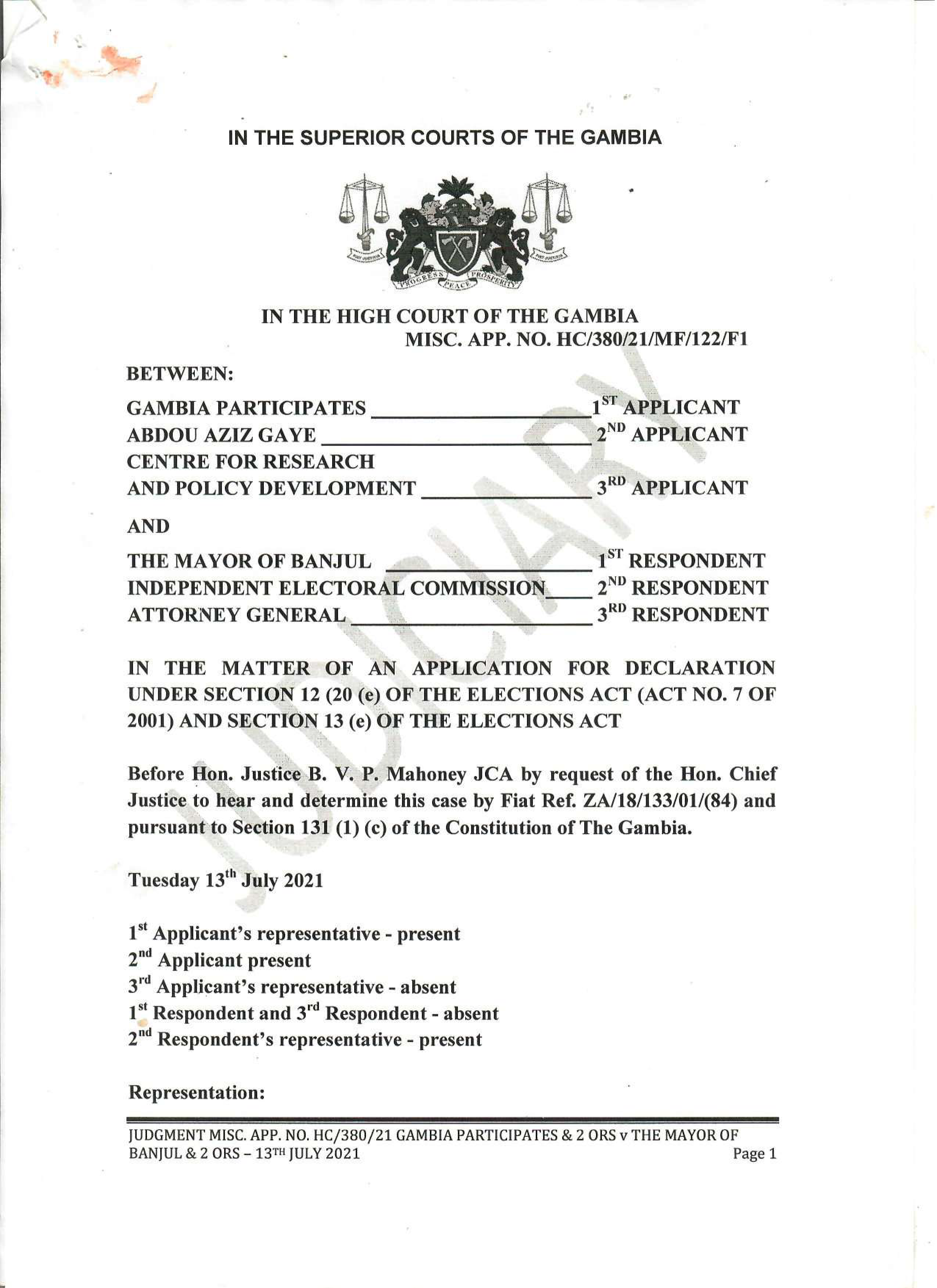 High Court Attestation Judgement 2021