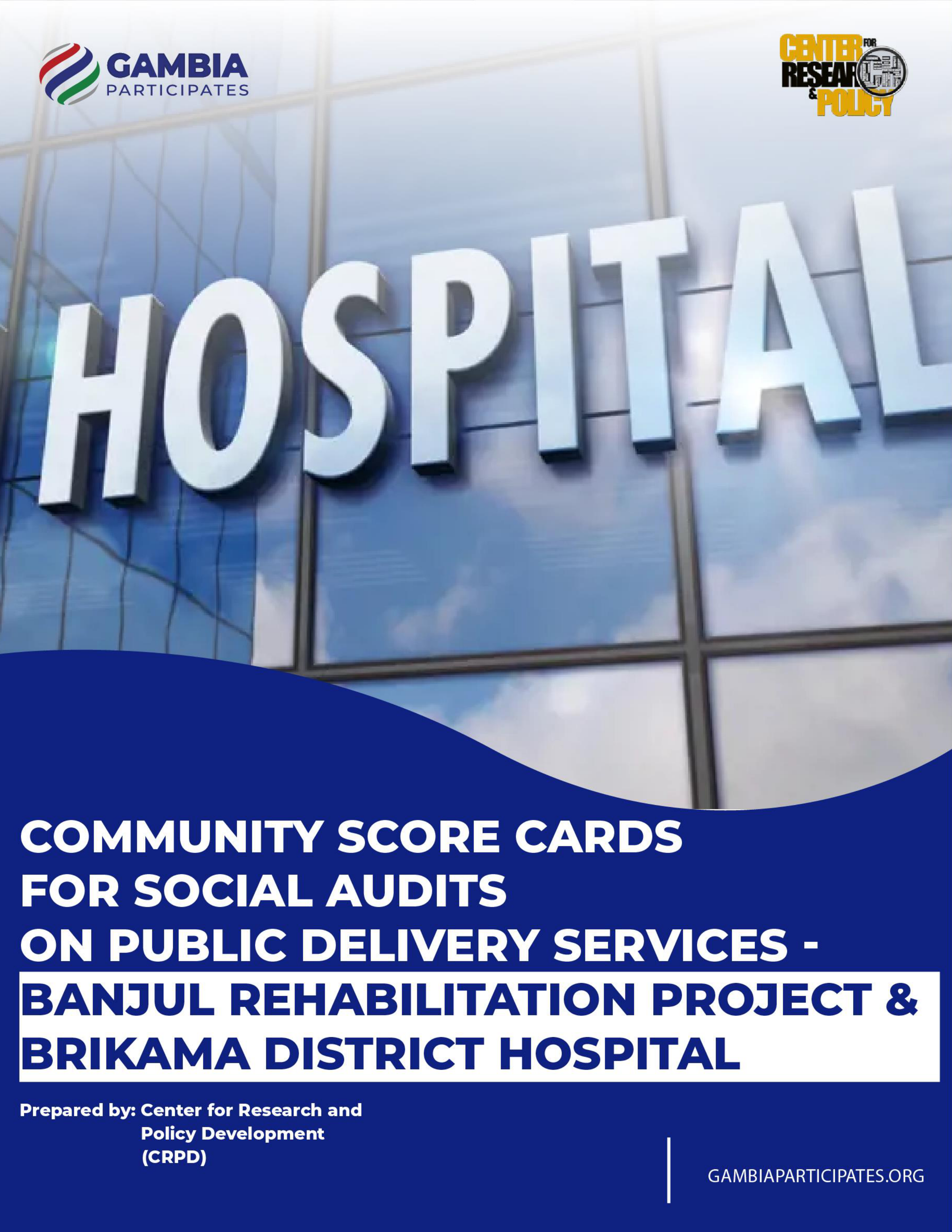 Community Score Cards for Social Audits