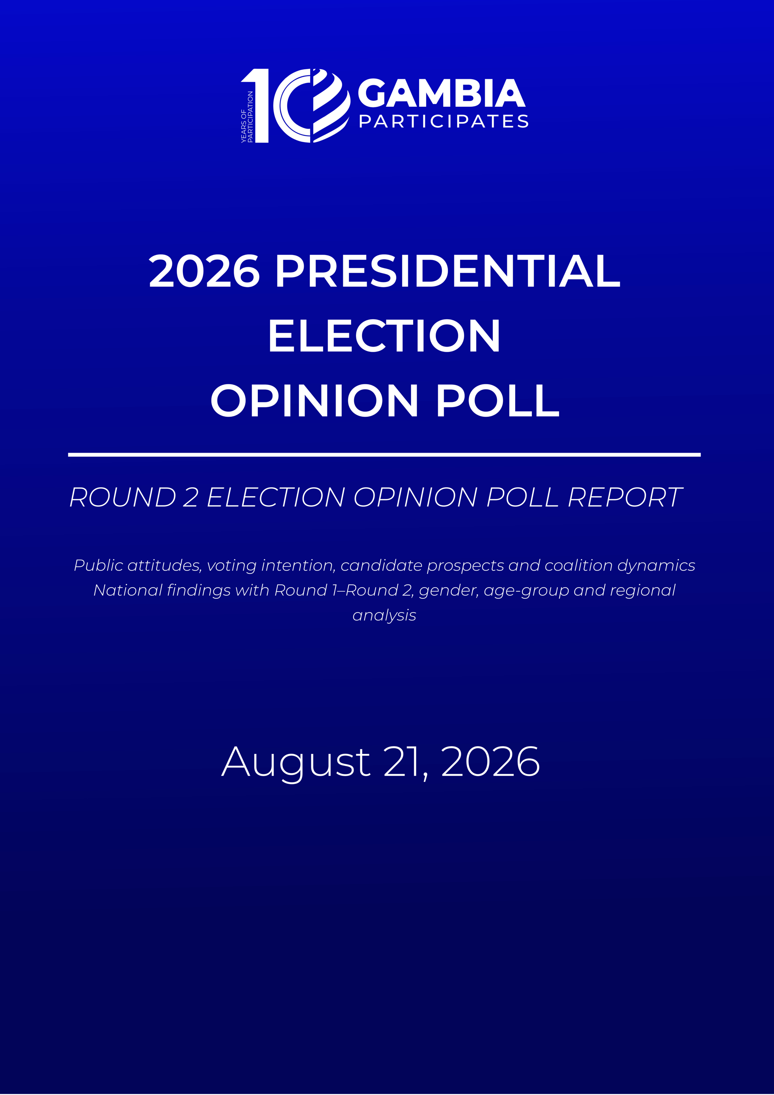 2026 Presidential Opinion Polls (August 2026)