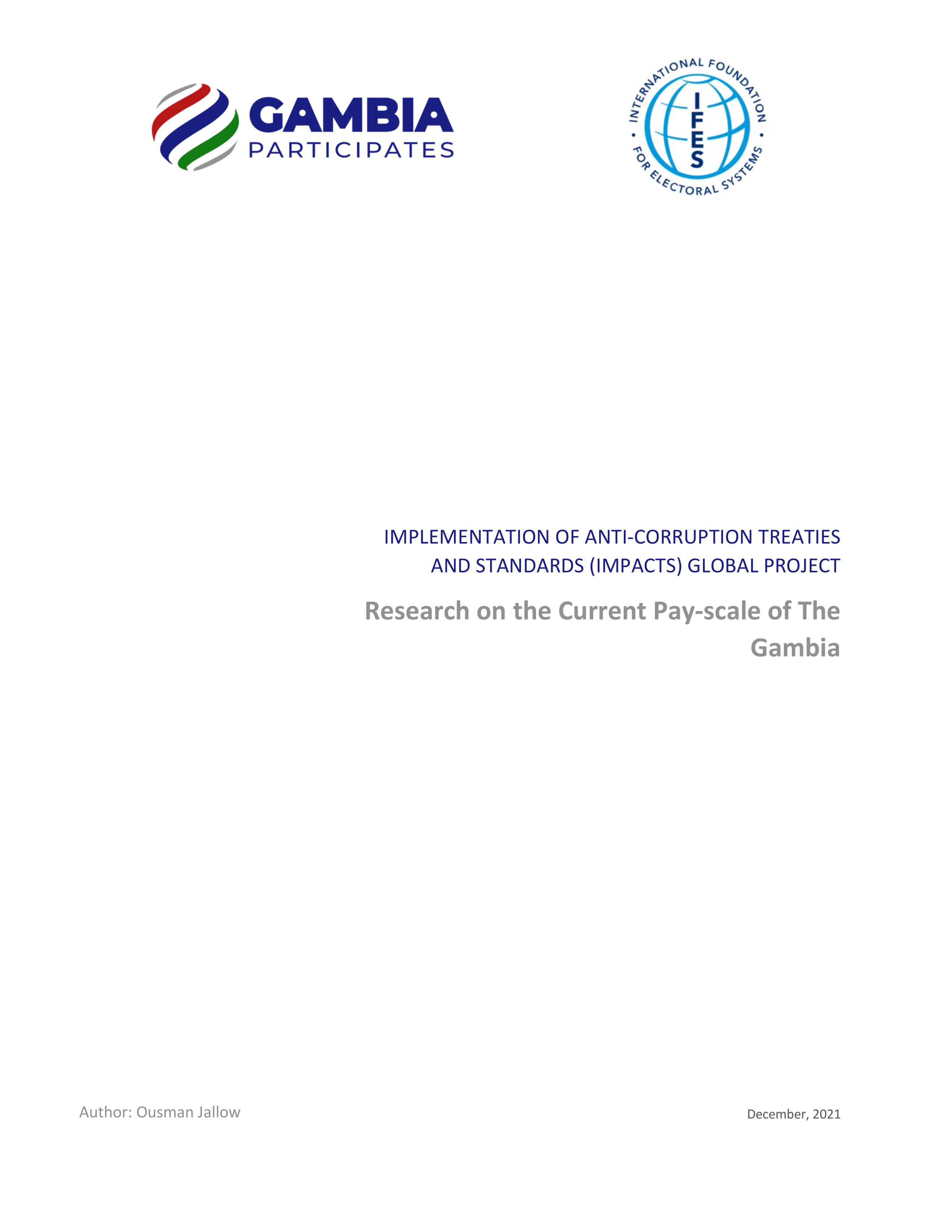 Research on The Pay-scale of The Gambia